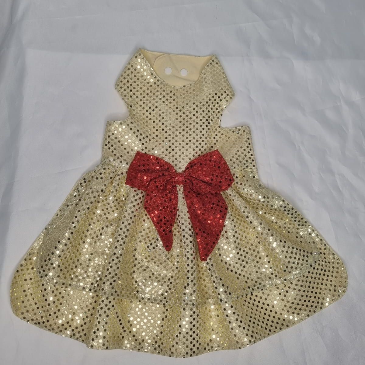 EL MUNDO DE EMMA - Vestido mascota dorado talla L