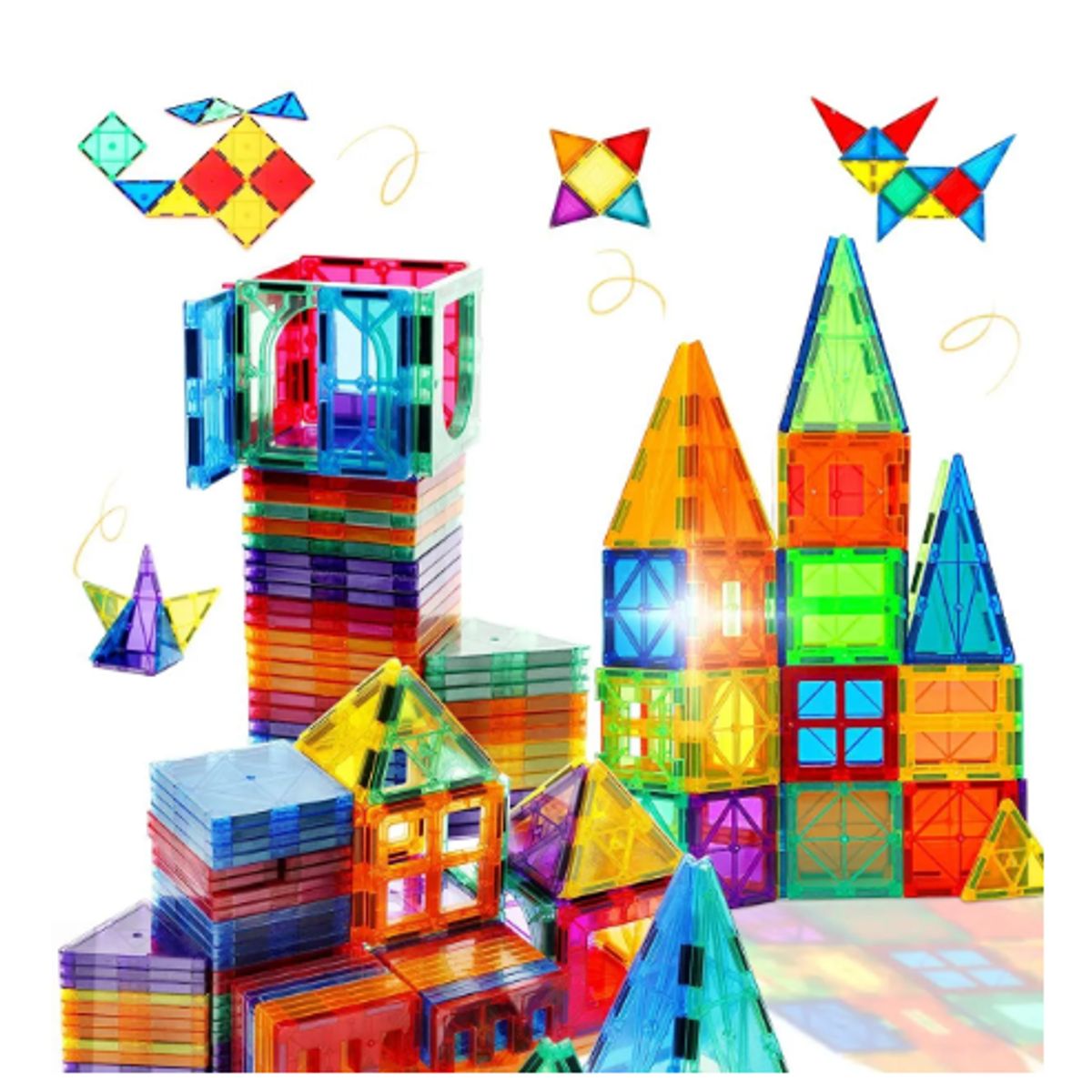 GENERICO - Bloques Magnéticos De Colores 60 Piezas Para Niños 60