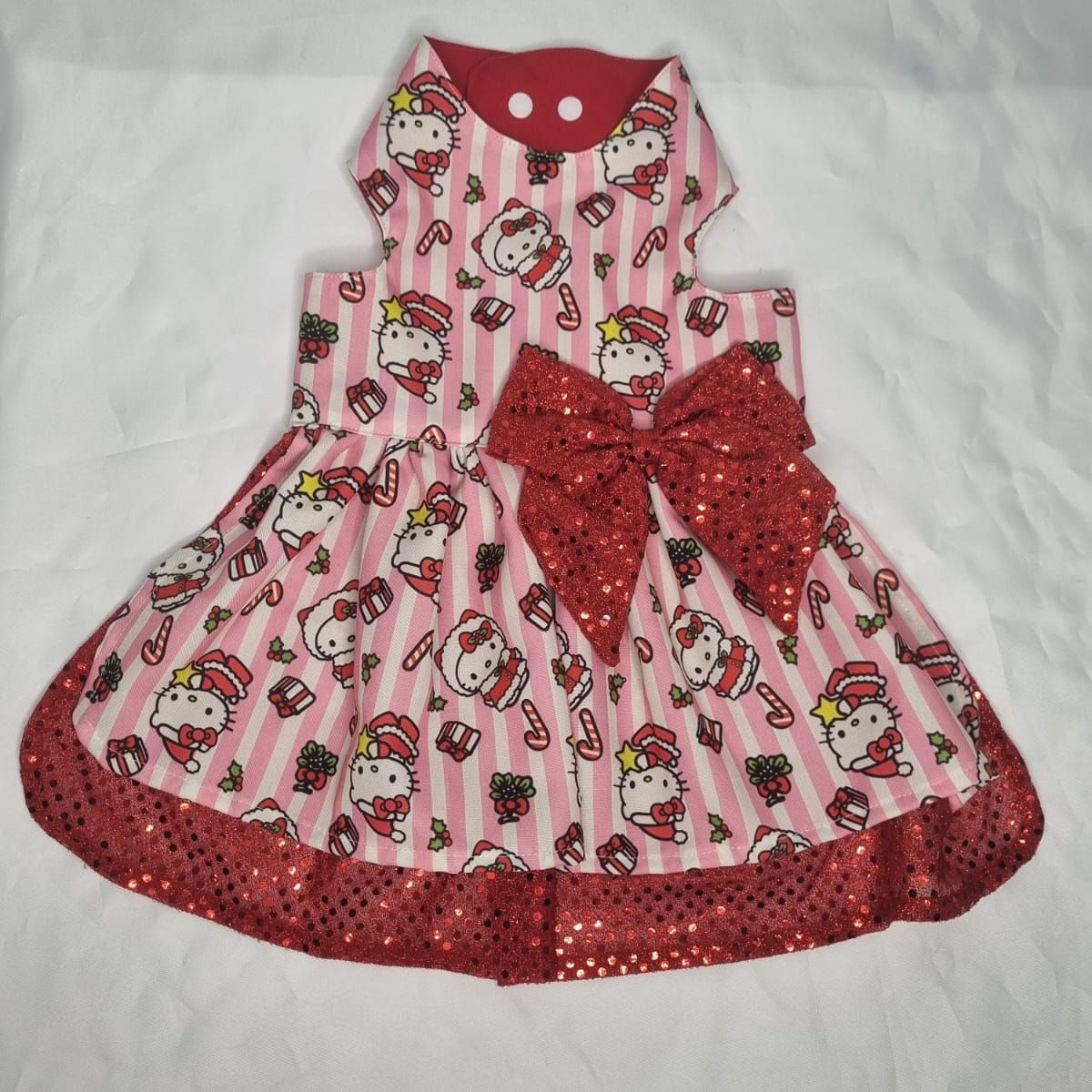 EL MUNDO DE EMMA - Vestido mascota navidad rosa talla L