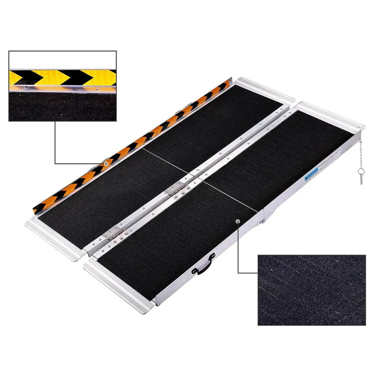 GENERICO - Rampa portátil plegable para sillas de ruedas 4 FT