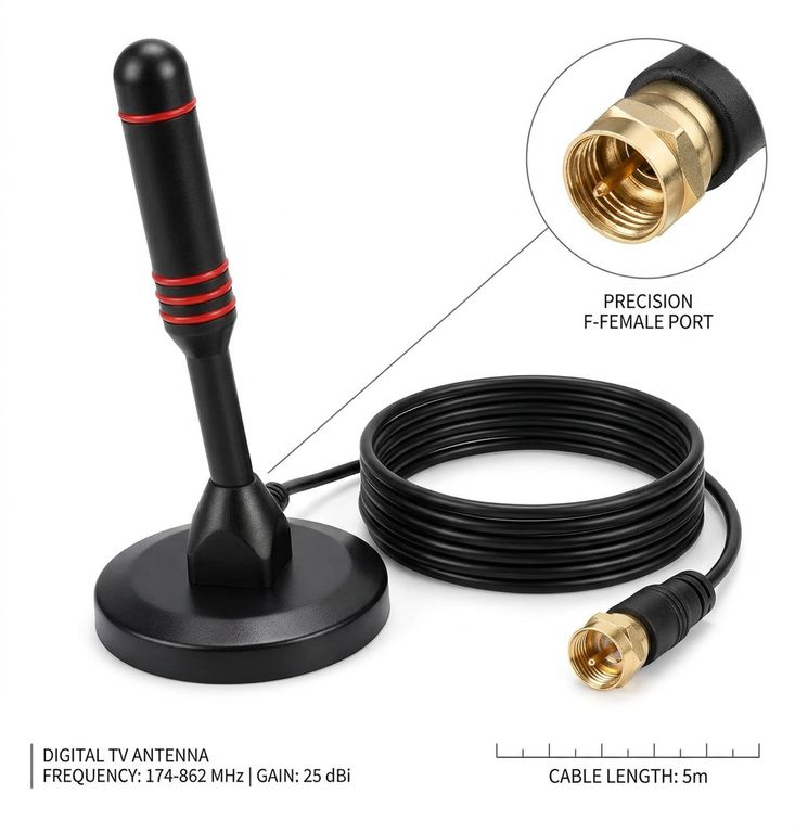 GENERICO Antena digital HDTV para interiores