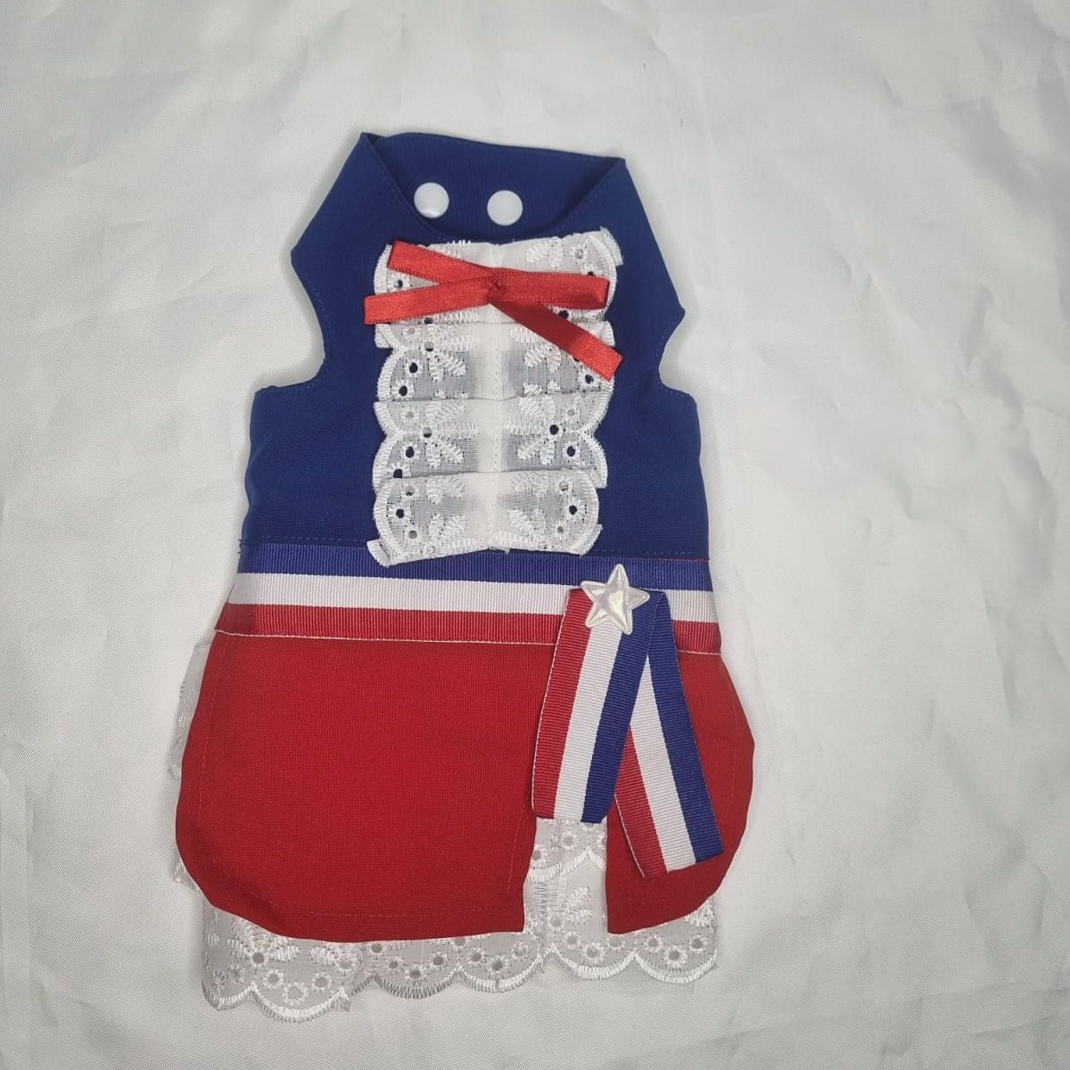 EL MUNDO DE EMMA - Vestido mascota huasa elegante rojo talla XS