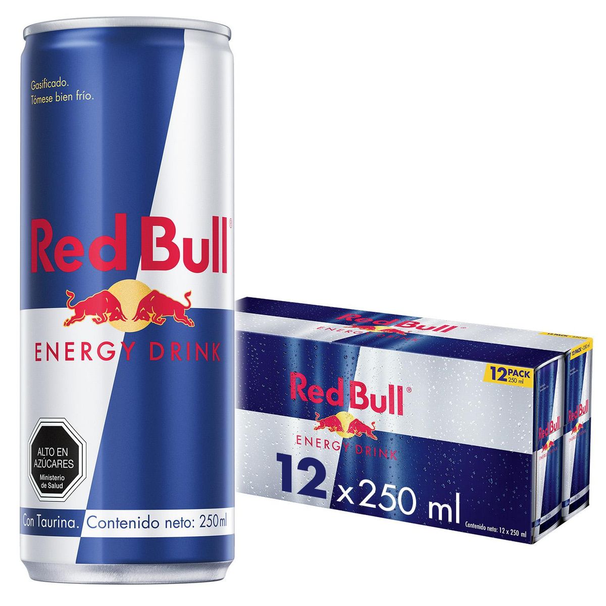 RED BULL - Red Bull Bebida Energética Pack 12 Latas 250Ml
