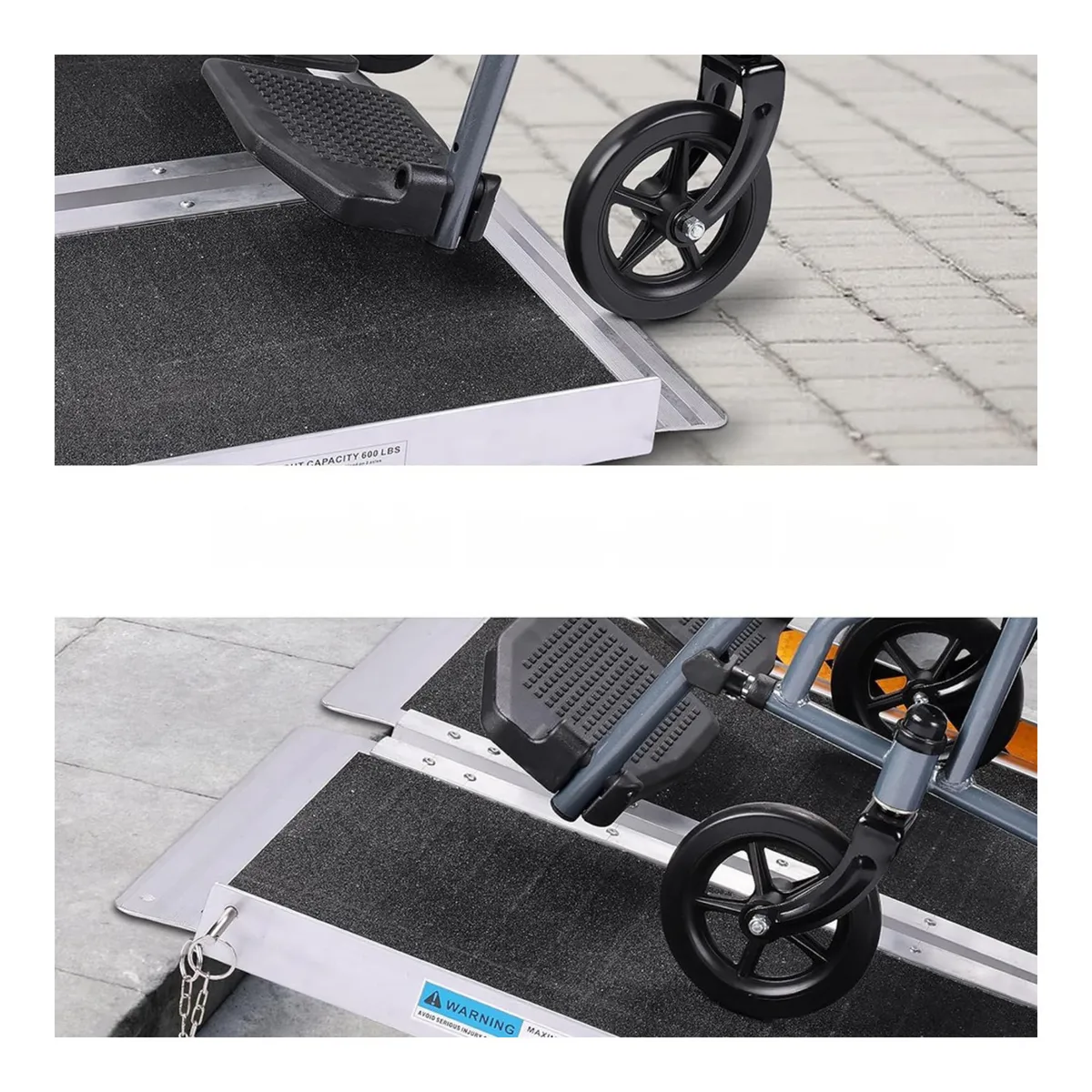 GENERICO - Rampa portátil plegable para sillas de ruedas 5 FT