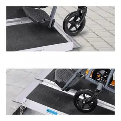 GENERICO - Rampa portátil plegable para sillas de ruedas 5 FT