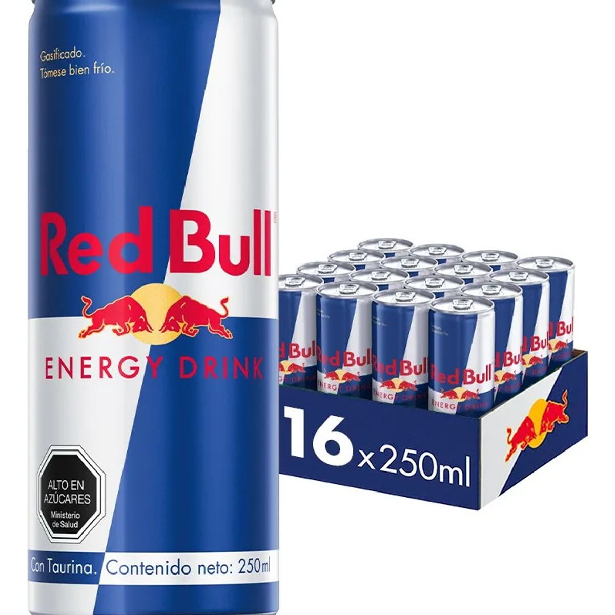 RED BULL - Red Bull Bebida Energética Pack 16 Latas 250Ml