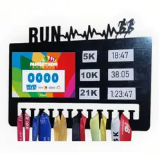 GENERICO - Medallero Personalizable Running Marcas Personales Porta Medallas