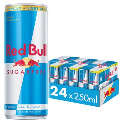 Red Bull Bebida Energética Pack 24 Latas Sin Azúcar 250Ml