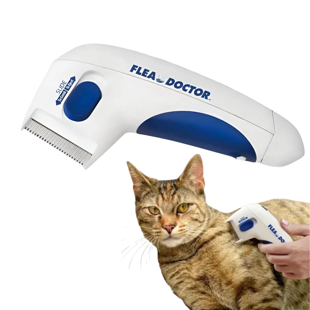 GENERICO - Peine Eléctrico Mata Pulgas Para Perros Y Gatos