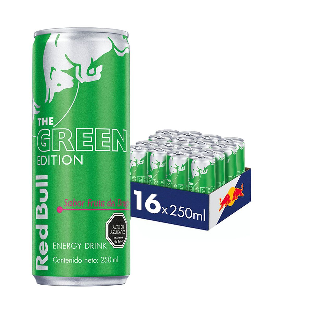 RED BULL - Red Bull Bebida Energética Pack 16 Latas Fruta Del Dragón 250Ml
