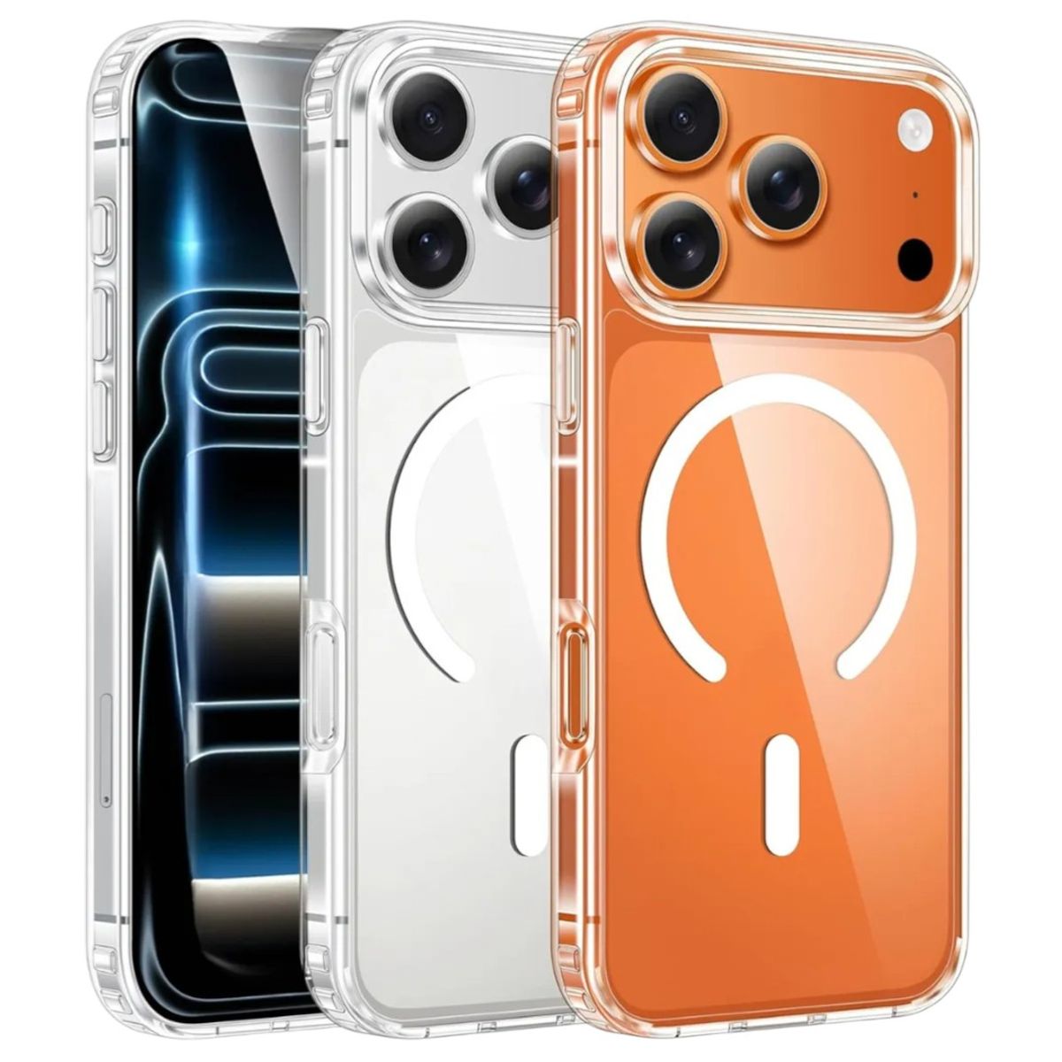 GENERICO - Carcasa para iPhone 17 Pro Max MagSafe Antigolpes Transparente