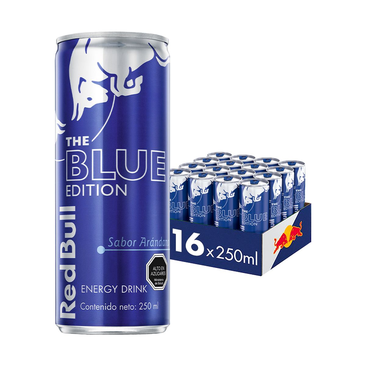 RED BULL - Red Bull Bebida Energética Pack 16 Latas Arándanos 250Ml