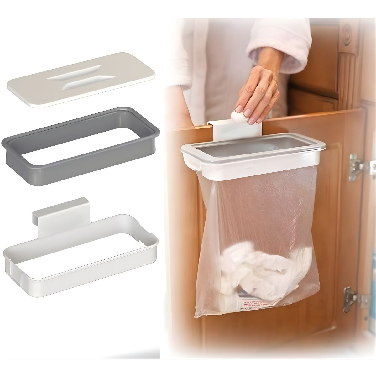 GENERICO - Soporte Colgante Para Bolsas De Basura Portátil