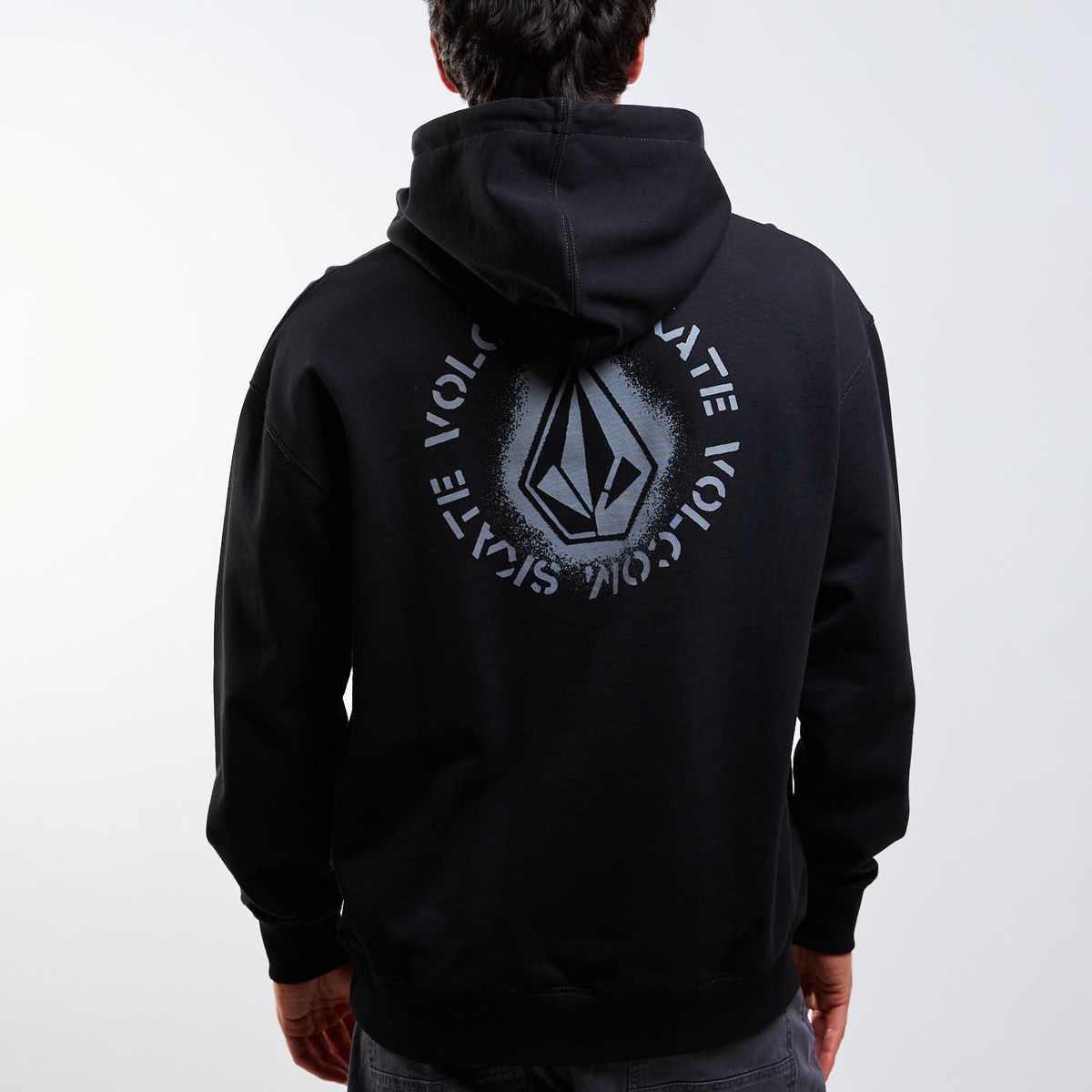 VOLCOM - Poleron Canguro Skidder Pullover Negro Hombre Volcom