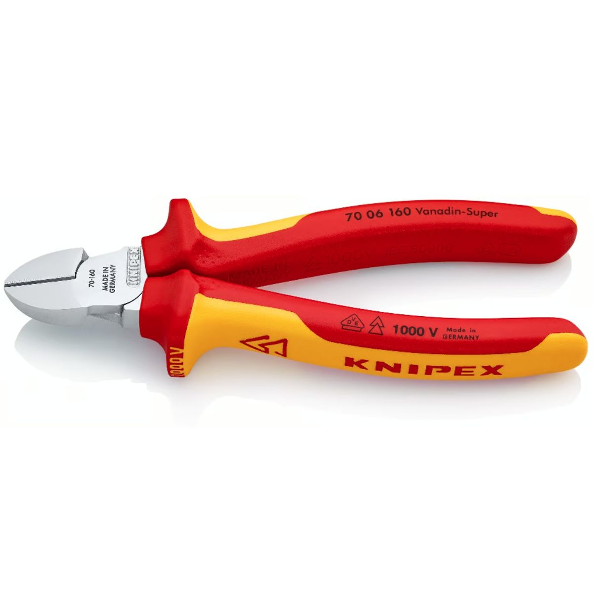 GENERICO - Alicate de Corte Diagonal Aislado 6” 1000V VDE 700 61 60 KNIPEX