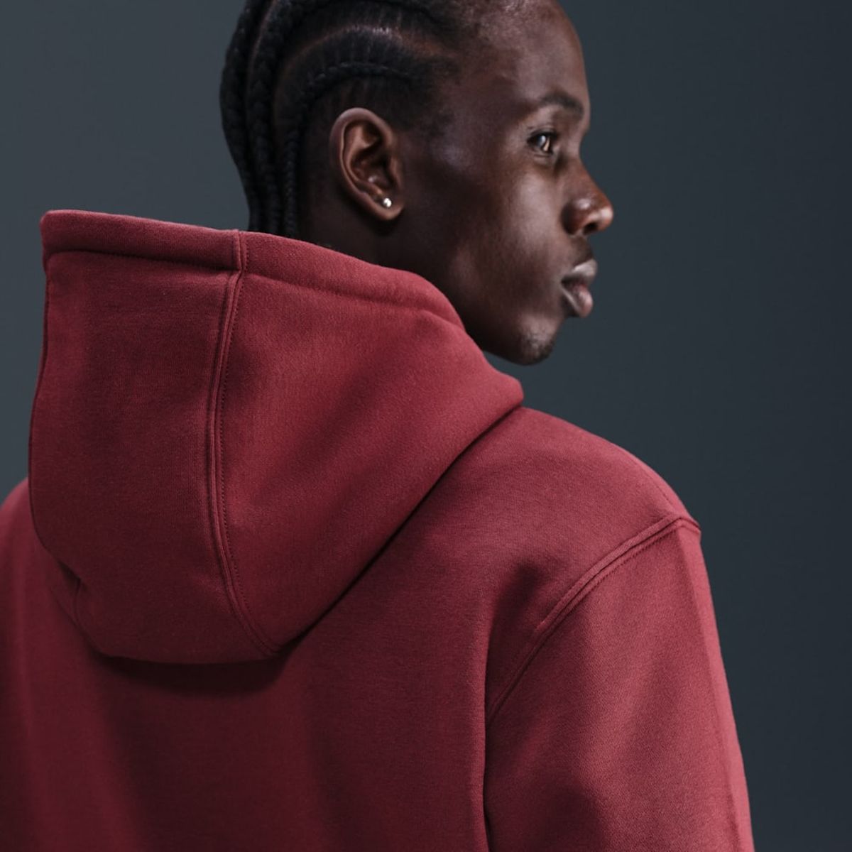NIKE - Polerón Nike Club Rojo Hombre