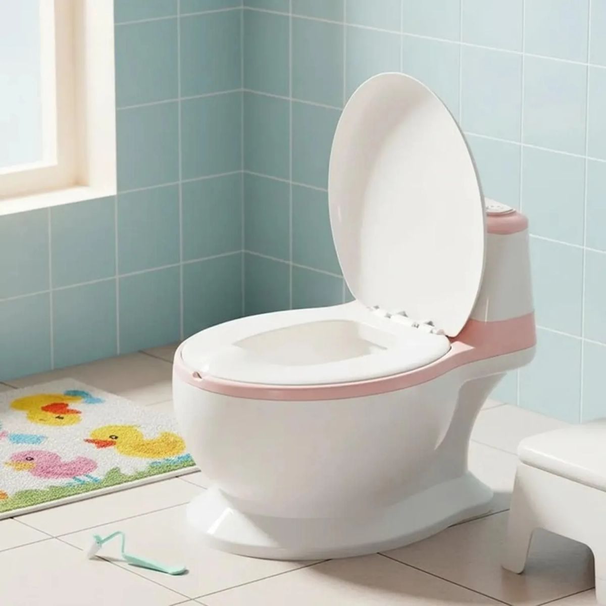 JAGIMA - Pelela Bacinica Inodoro Infantil Bañito Entrenador Seguro - Rosa - Talla Única