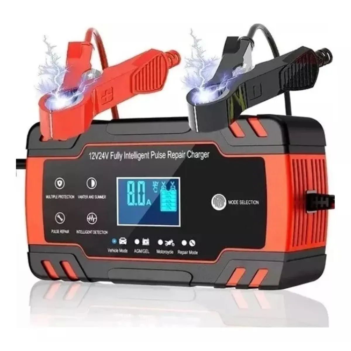 GENERICO - Cargador de Bateria  Inteligente 12V Para Auto Moto