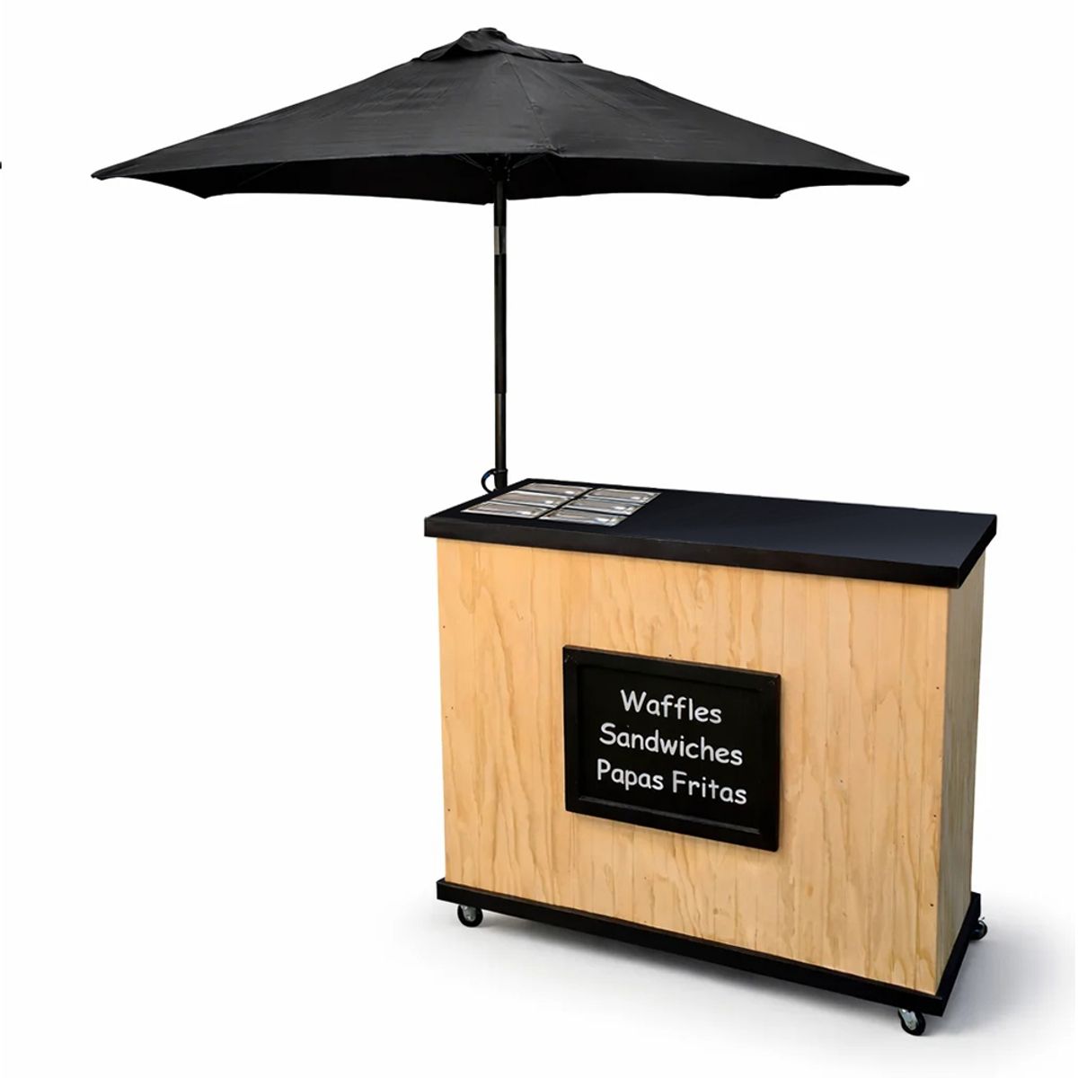 ARTE CHICO - Carrito Eventos Desarmable para Eventos Gastronómicos Charcutería