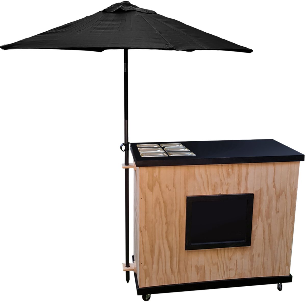 ARTE CHICO - Carrito Eventos Desarmable para Eventos Gastronómicos Charcutería