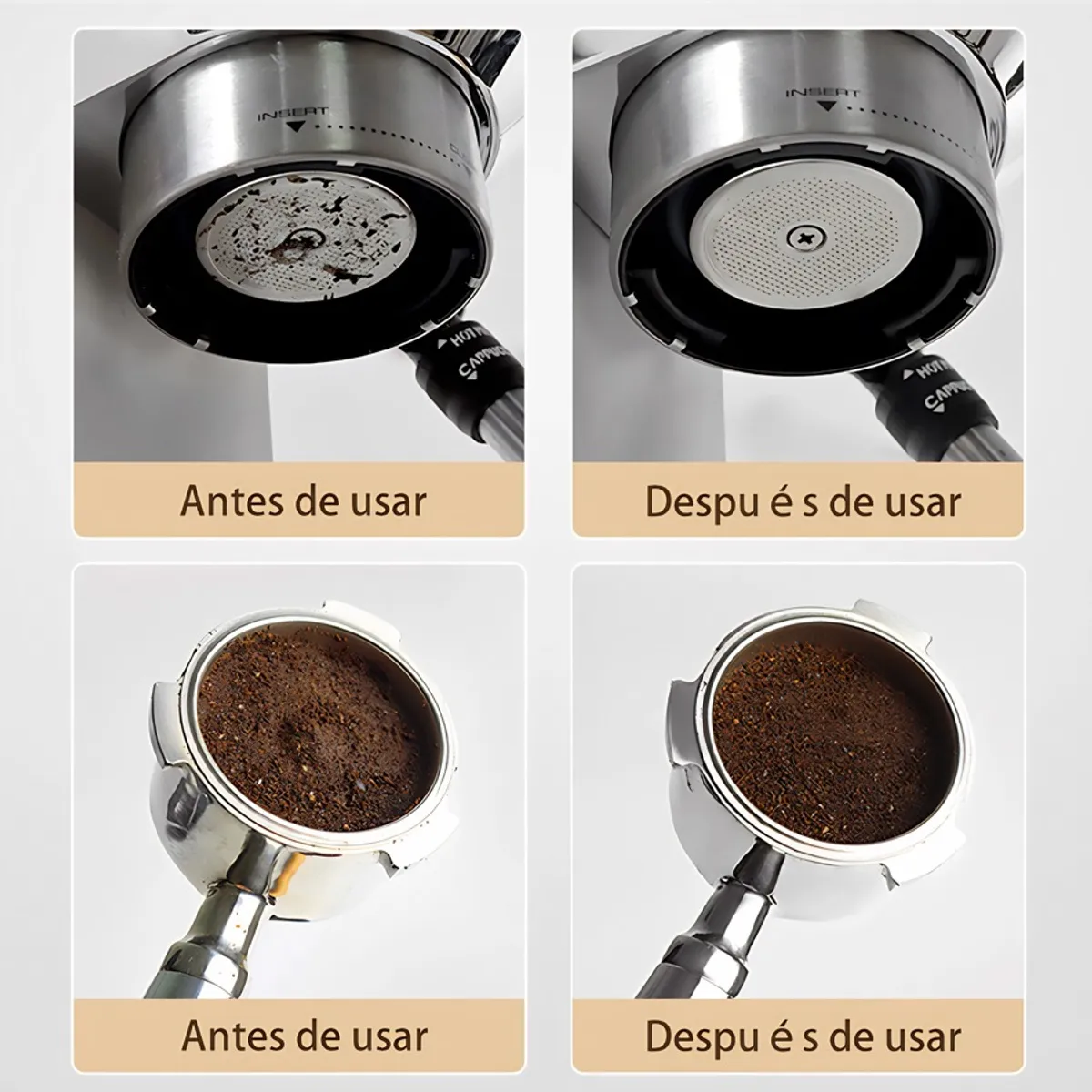 GENERICO - Filtro Café Portafiltro Malla Puck Espresso Cafetera Screen