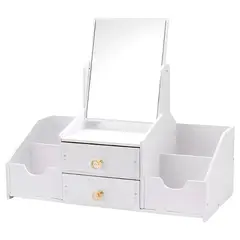 IRM - Cajon organizador con espejo y repisas pequeno dos cajones