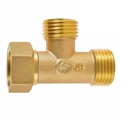 GENERICO - Conector Tipo T Macho Hembra Rosca 12 Tres Vías Desviación
