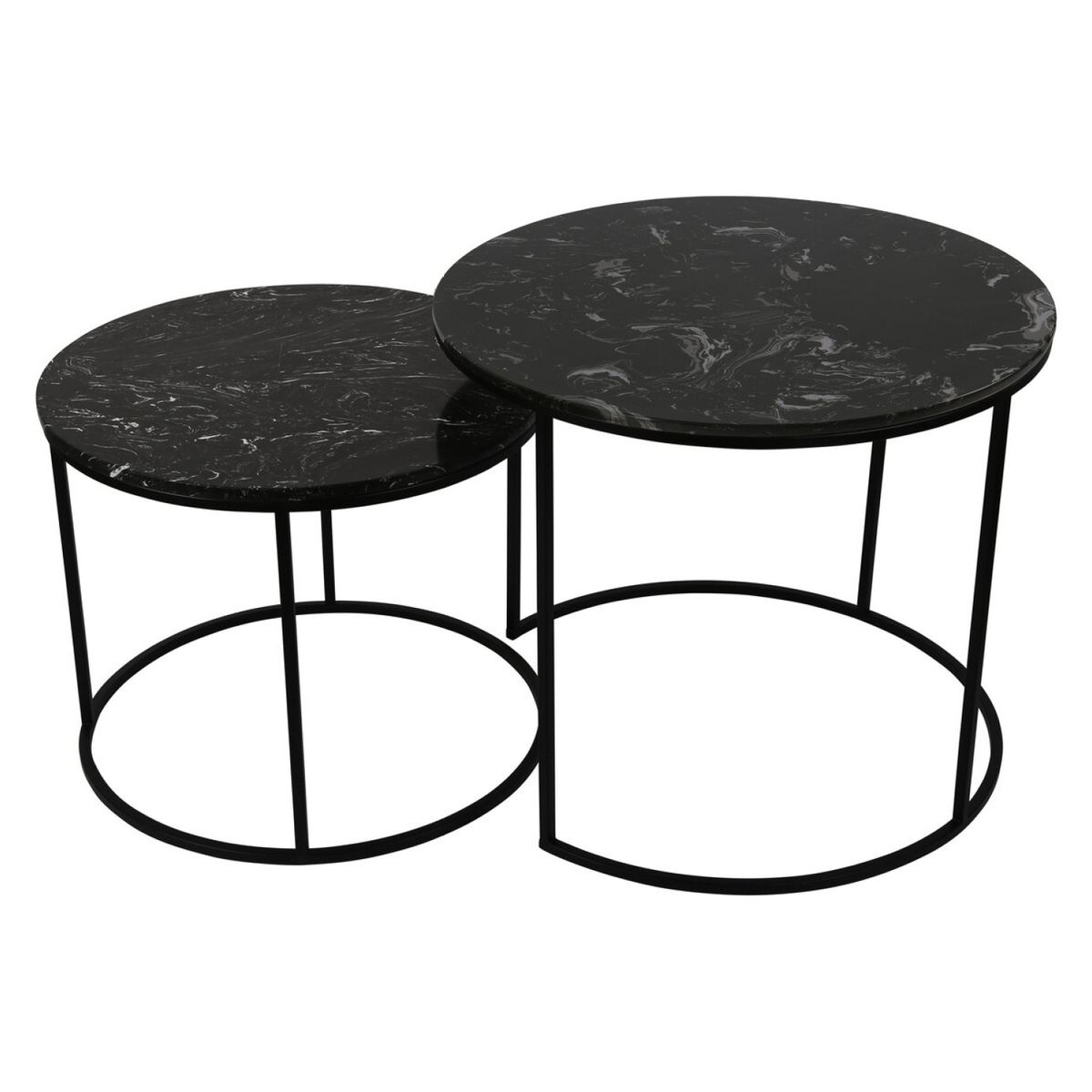 DISEÑO 3 - Set Mesa Negro Mármol Diseño 3