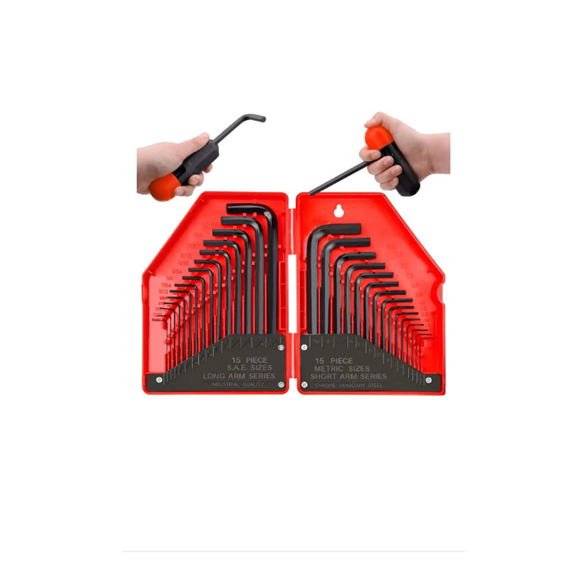 GENERICO - Set Juego De Llaves Allen Hexagonales Herramientas 30 Piezas