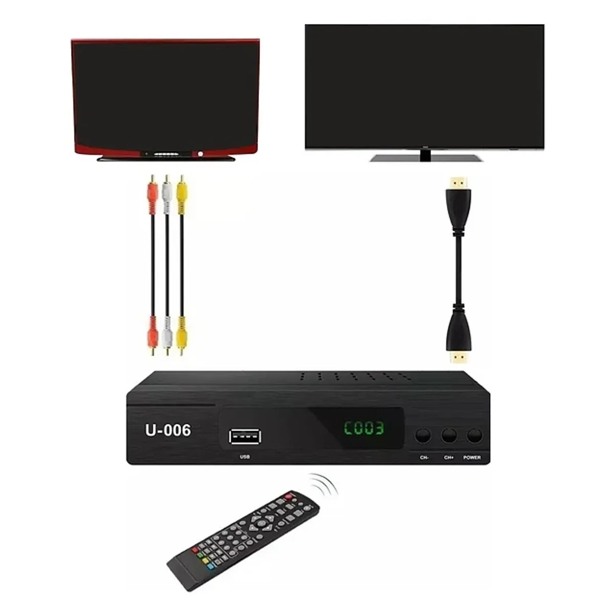 PACIFIC - DECODIFICADOR SINTONIZADOR DIGITAL + ANTENA