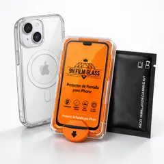 GENERICO - IPhone 14 Kit Premium 2en1: Carcasa MagSa + Vidrio 9H