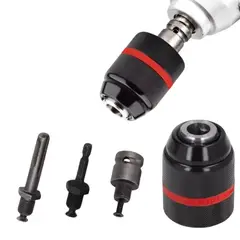 ATURE - Mandril 13mm 3 Adaptadores Atornillador, Taladros De Impacto