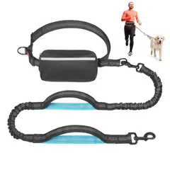 ATURE - Correa Resistente Para Correr Con Perro Con Riñonera Incluid Negro