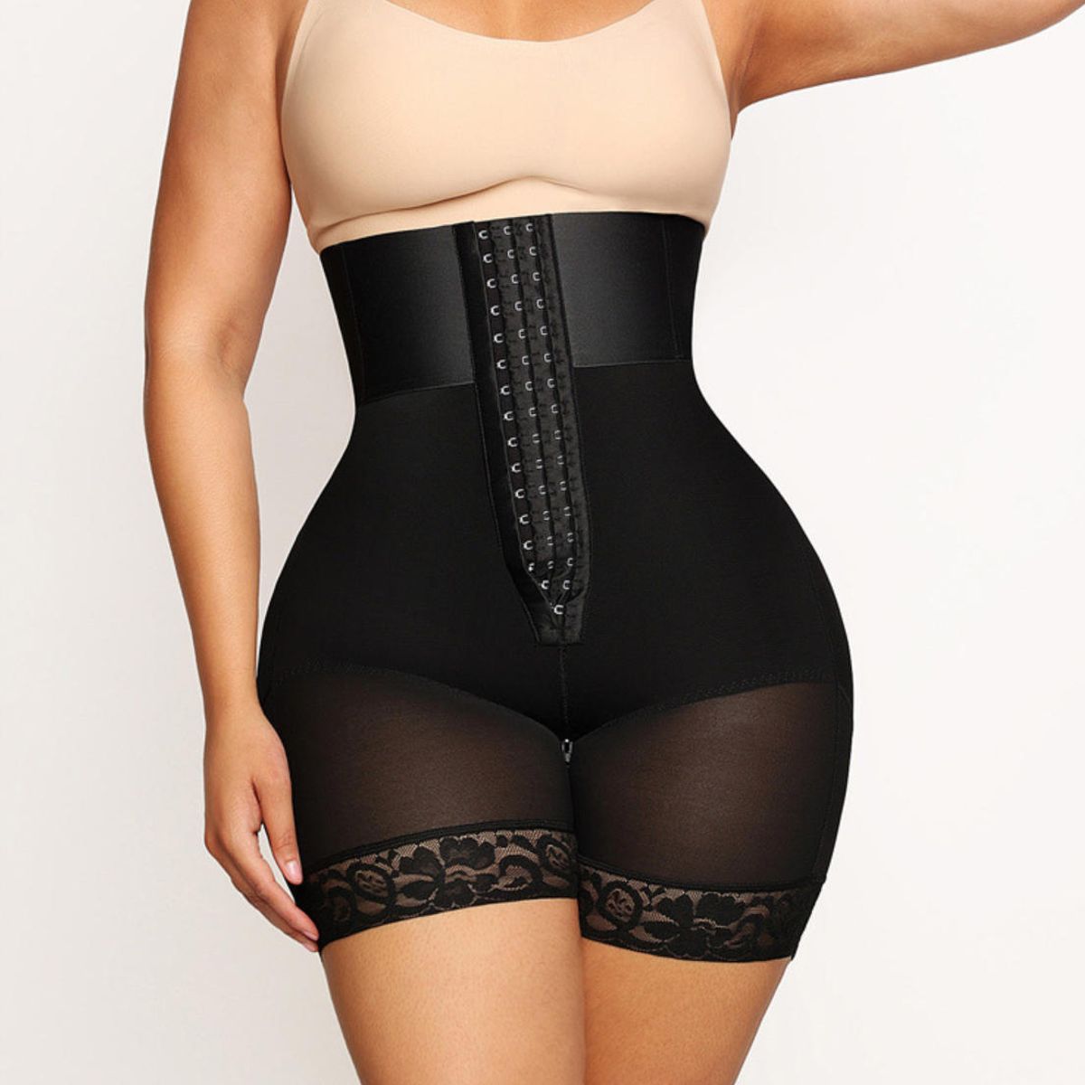 ATURE - Faja Postparto Alta Compresión -panty Moldeador Cintura Alta Negro M