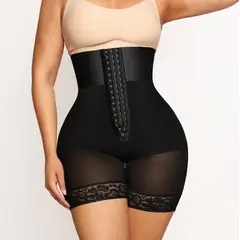 ATURE - Faja Postparto Alta Compresión -panty Moldeador Cintura Alta Negro M