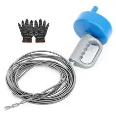 ATURE - Destapador Cañería Laucha Sonda Sopapo 10 Metros Con Guantes
