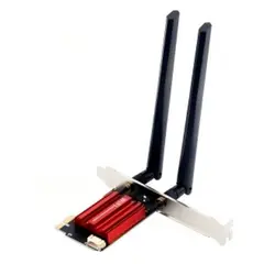 GENERICO - Tarjeta WiFi 6 AX1800 PCIe - Velocidad de 1800 Mbps con Bluetooth 5.2