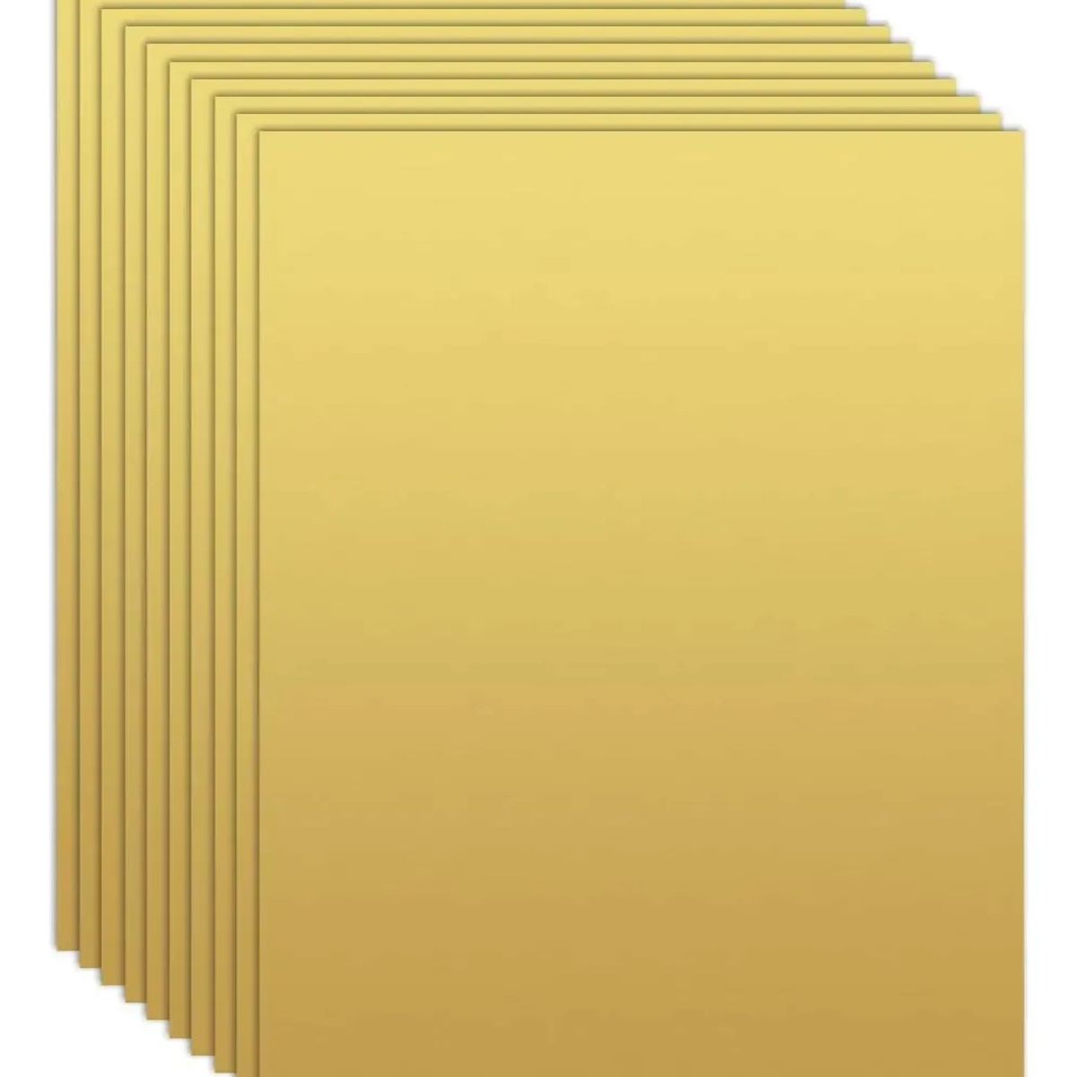 KUANGYE - 10 Placas Aluminio Sublimable Doradas 20x30 Cm