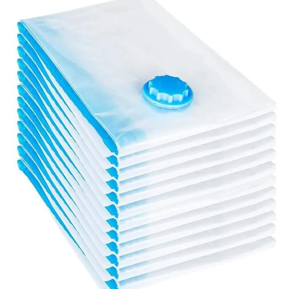 KUANGYE - Set 10 Bolsas Al Vacío 40x50cm Para Guardar Ropa Comprimido