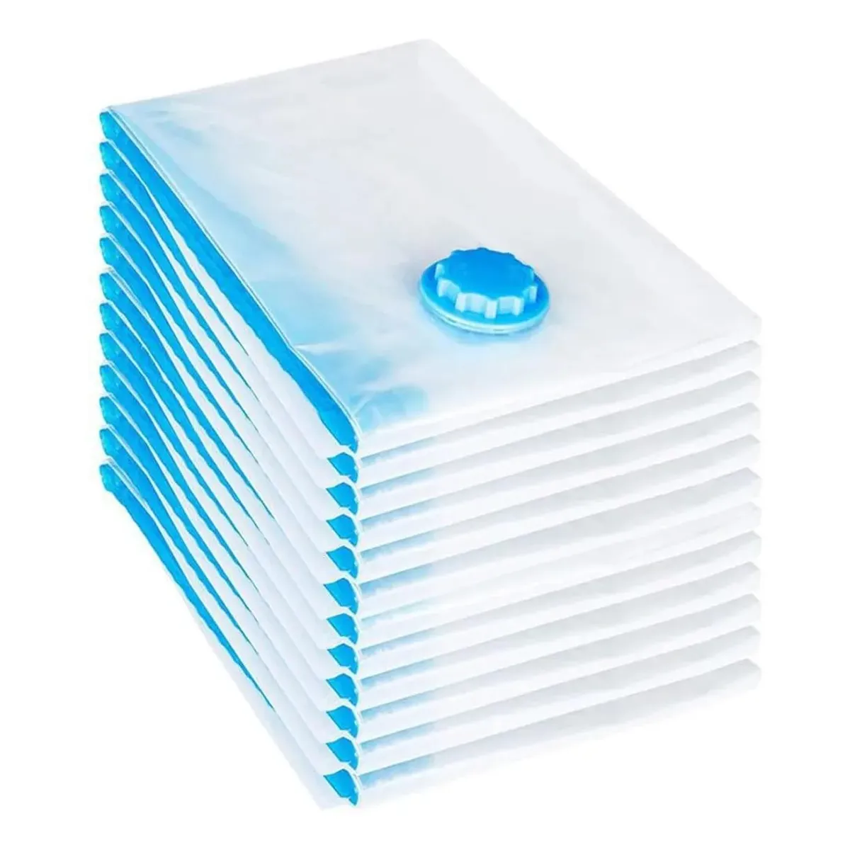 KUANGYE - Set 10 Bolsas Al Vacío 40x50cm Para Guardar Ropa Comprimido