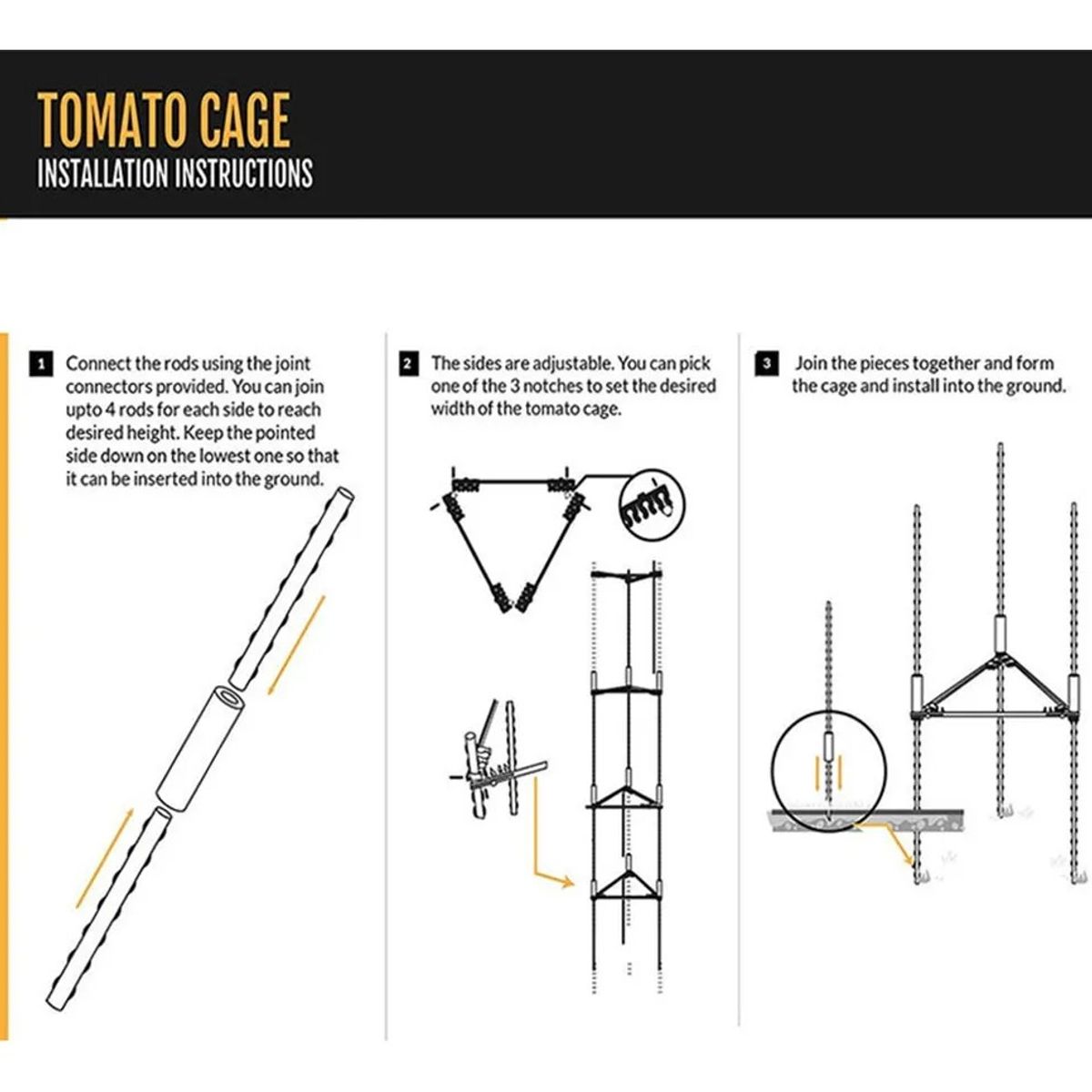KUANGYE - Soporte Tutor Para Plantas Enredaderas Y Tomate Estacas