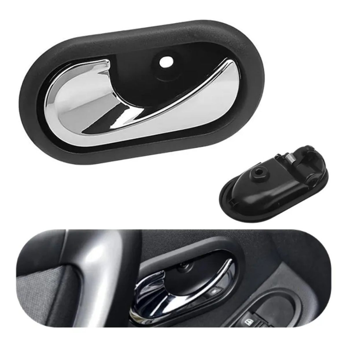 KUANGYE - Manilla Interior Izquier Para Renault Doker Duster Logan Sandero