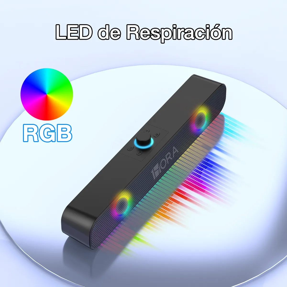 1 HORA - Parlante Bluetooth 1hora Boc241 Bocinas Computadora Para Pc Inalámbrica Rgb