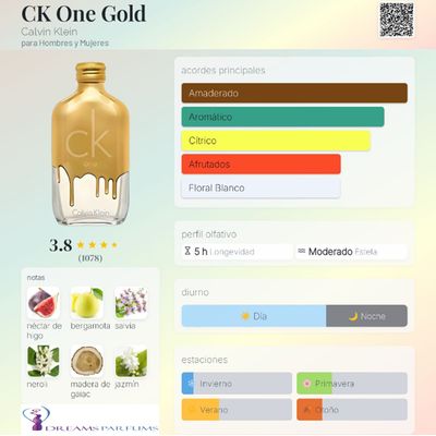 Imagen 2 del producto CK ONE GOLD 100 ML EDT