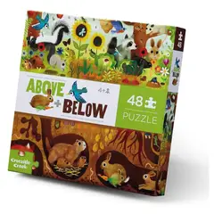 CROCODILE CREEK - Puzzle Arriba y Abajo Jardin 48pcs