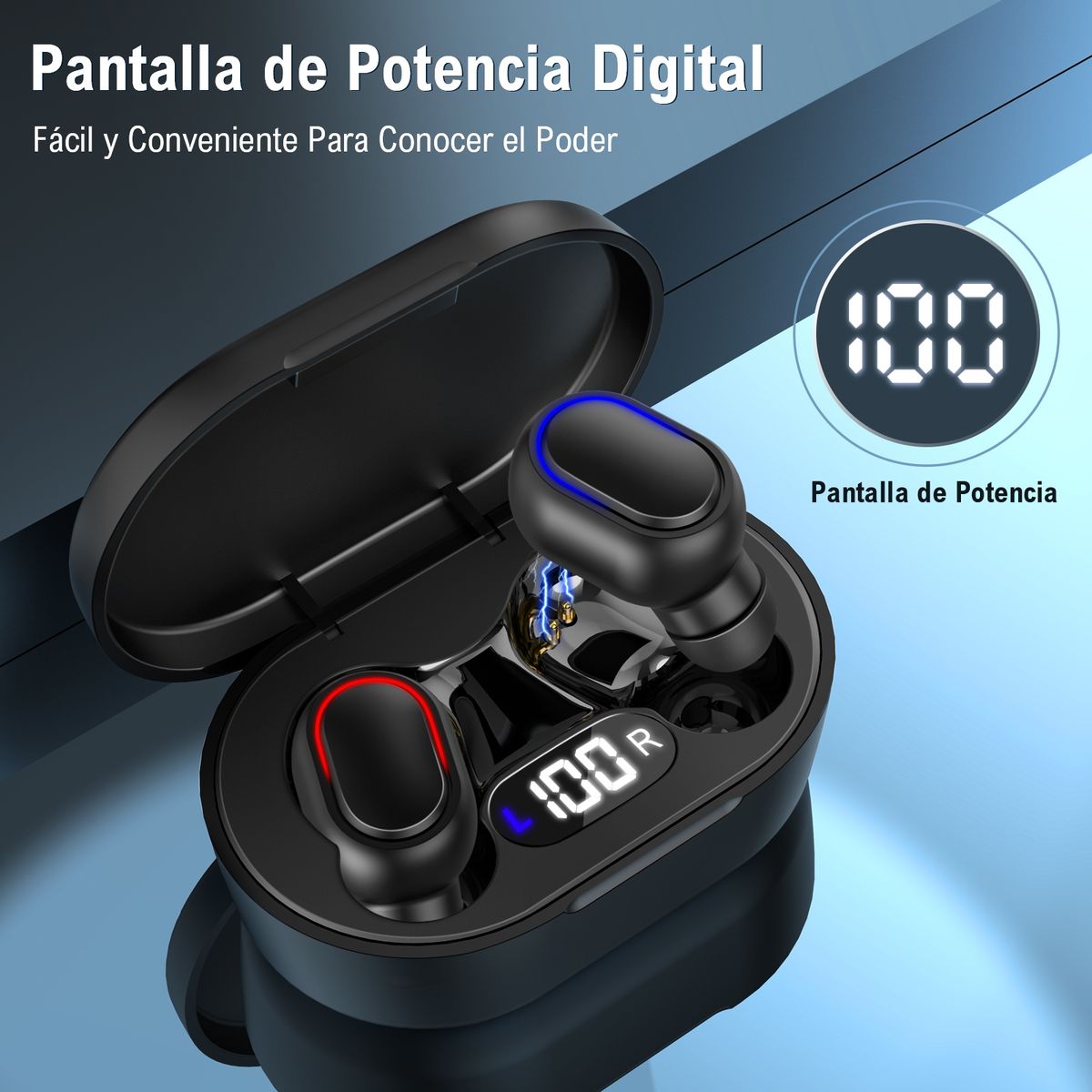1 HORA - Audífonos Bluetooth 1Hora AUT114 TWS Negro