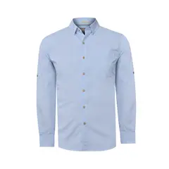 ROCKFORD - Camisa Algodón Orgánico Hombre Galiton Azul