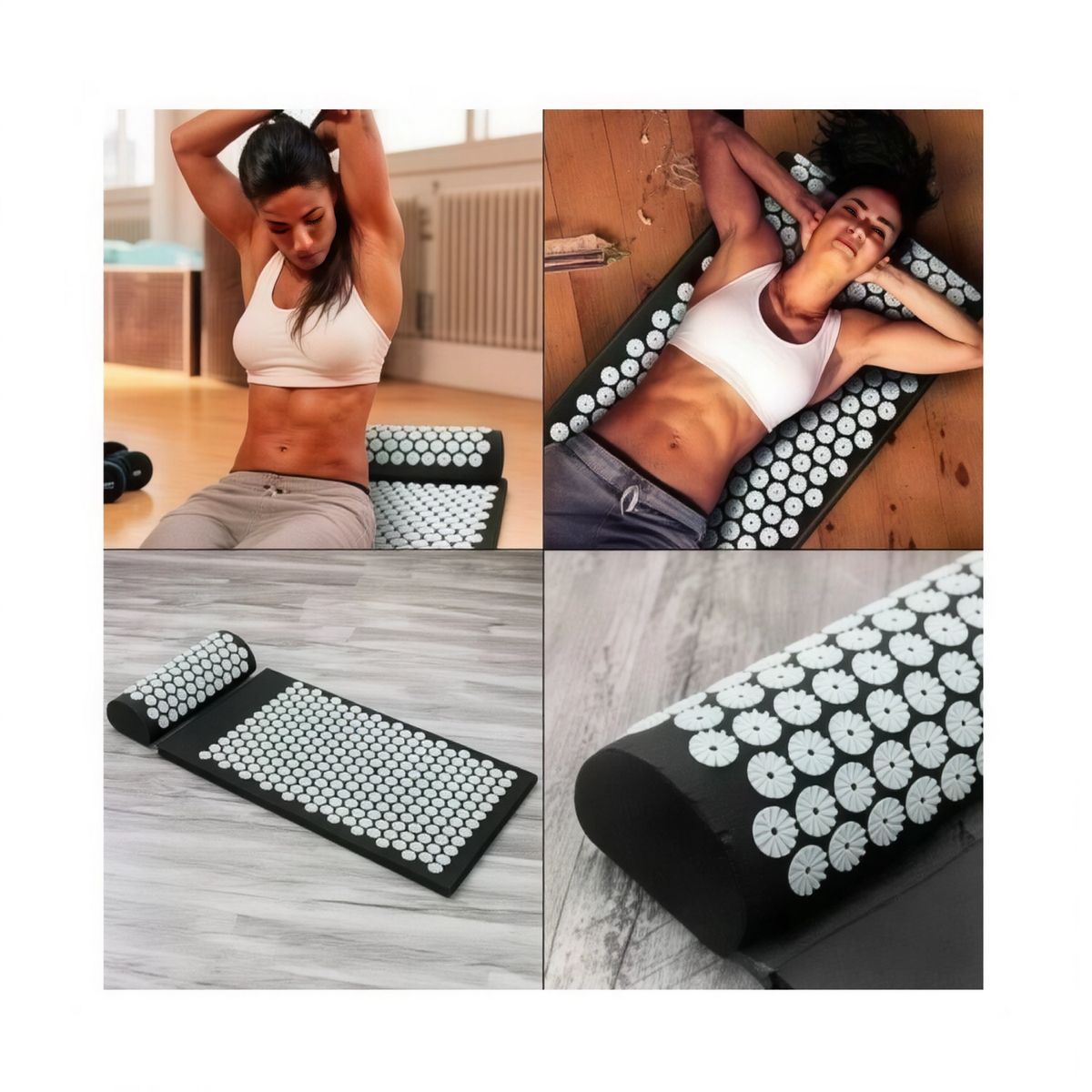 MOVI - Alfombra de Acupuntura Yoga con Cojín Antiestrés