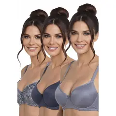 KAYSER - Pack 3x sosten microfibra P350024-AZU6