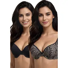 KAYSER - Pack 2X Sosten Push Up Microfibra P250.023-NEG10